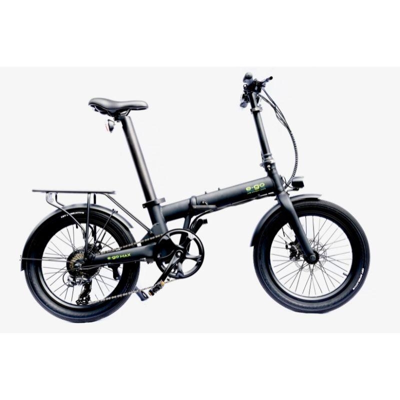 E-Go Max Folding Electric Bike 250W – Satin Black – Generation Electric