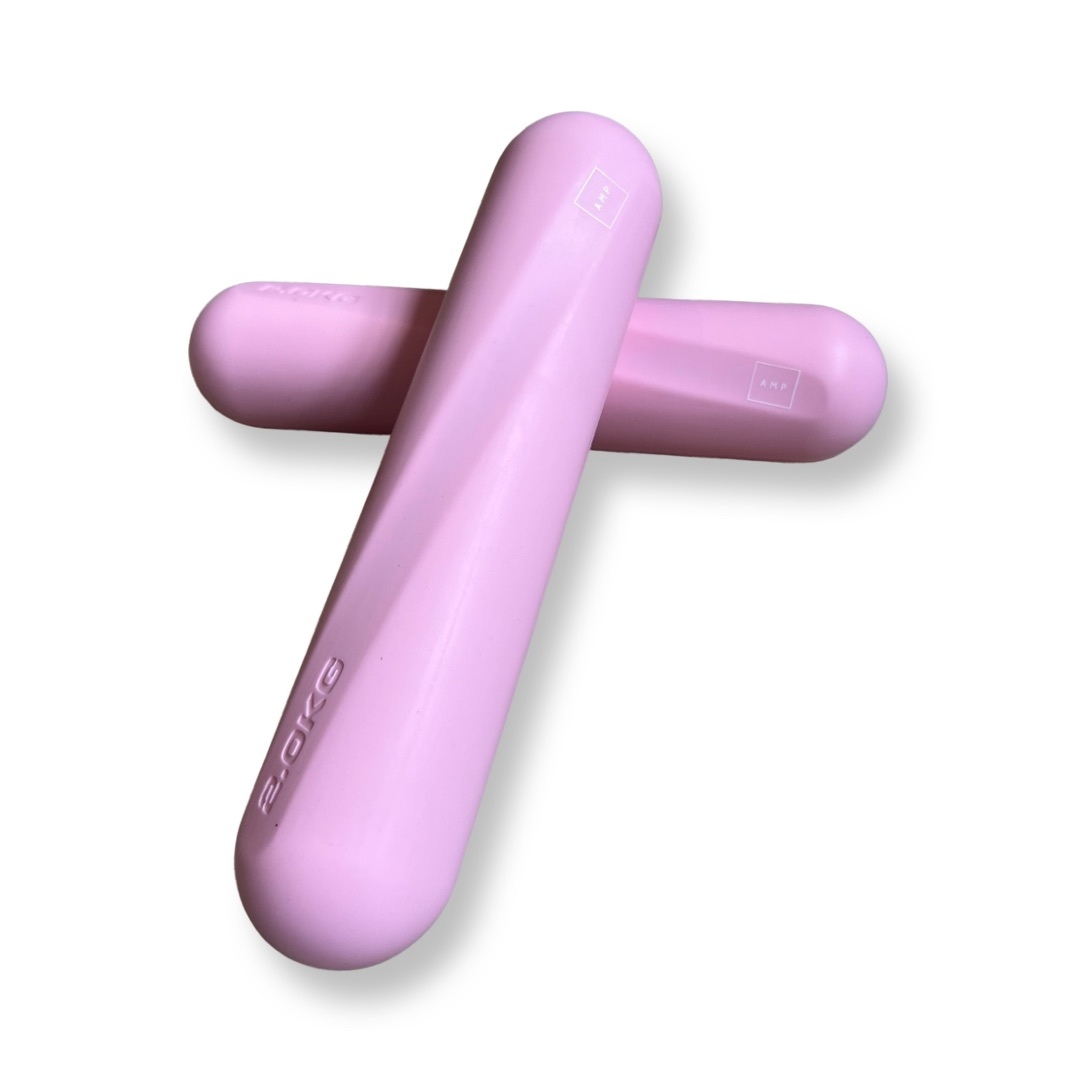 Strength Bars – Dumbbell Hand Weights Pink – AMP Wellbeing