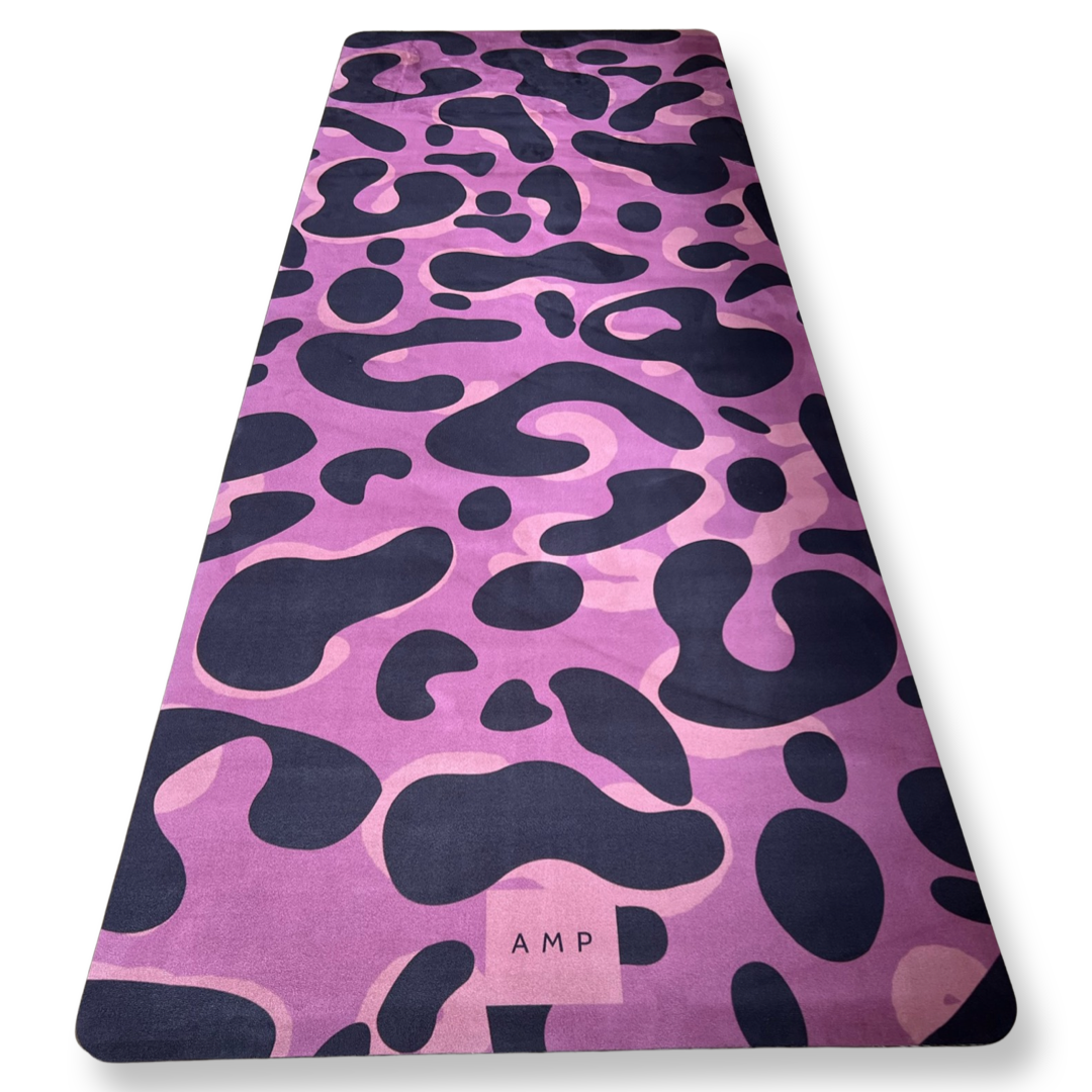Yoga Mat – Purple Leopard – AMP Wellbeing