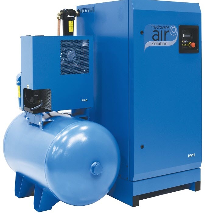 Hydrovane HV22ACED RS Compressor – 11-22 kW – Intergrated Dryer Solution – Regulated Speed