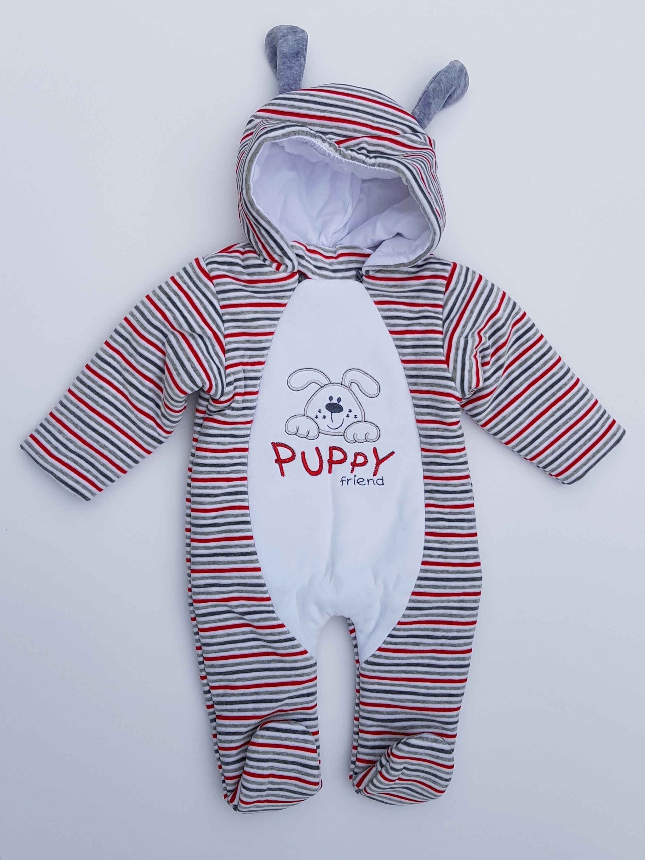 Baby Pram Suit All-In-One Snowsuit Puppy Baby Shower Ideas Gifts 6-9 Months – Bebe-Mar – evCushy