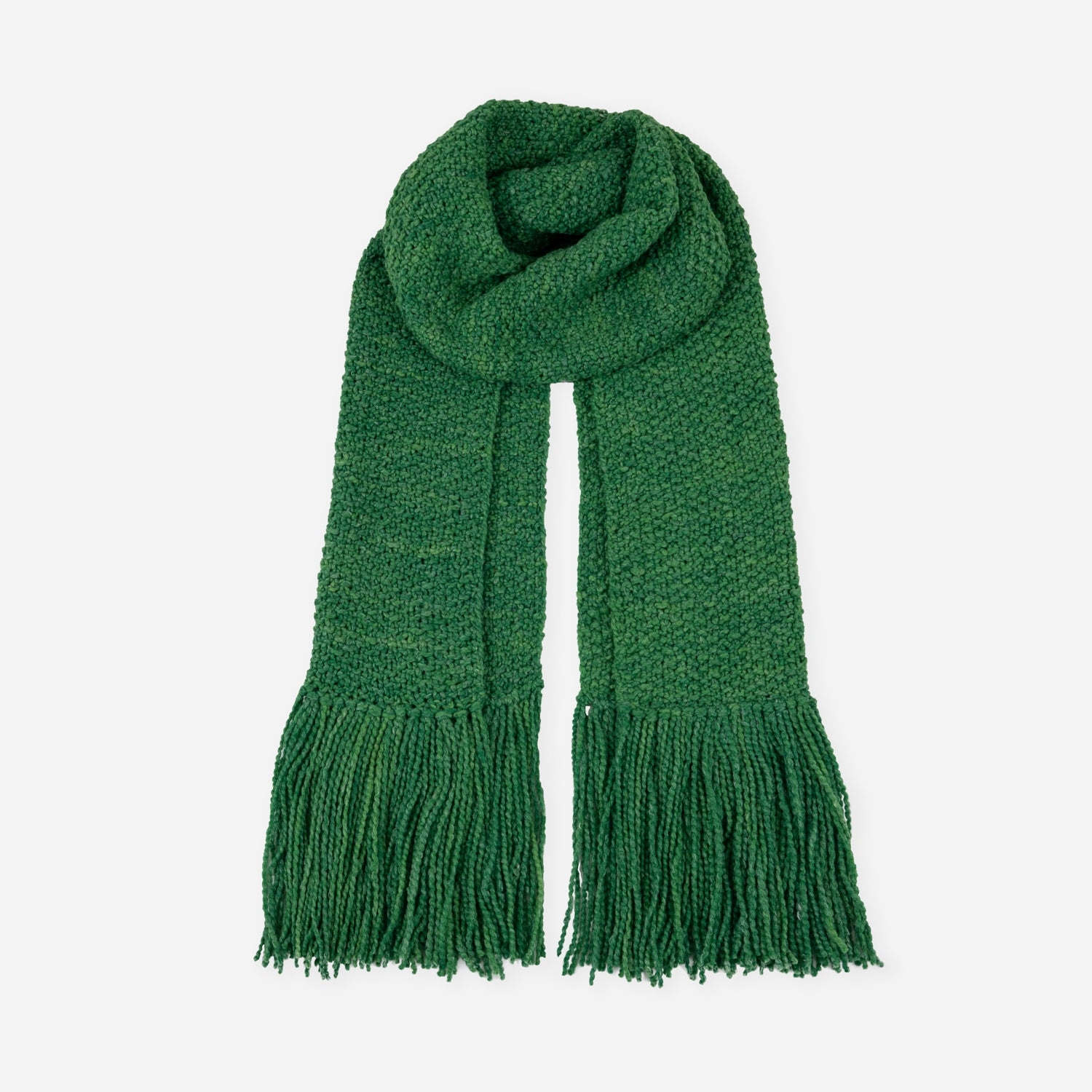 La Paz Scarf Green – merino wool – One Size – Luxury Marino Wool – Fairtrade & Sustainable – Aessai