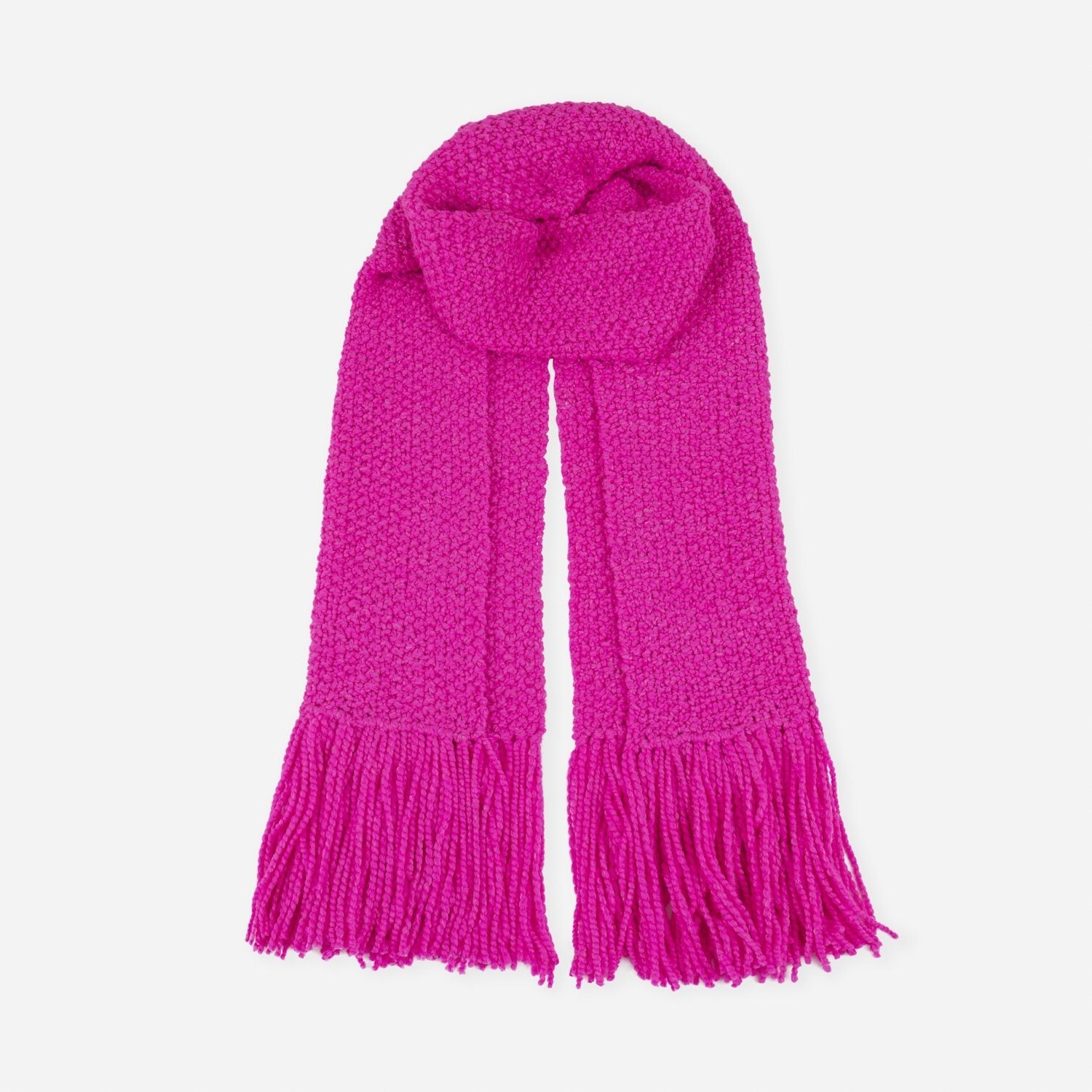 La Paz Scarf Neon Pink – wool – One Size – Luxury Marino Wool – Fairtrade & Sustainable – Aessai