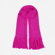 La Paz Scarf Neon Pink – wool – One Size – Luxury Marino Wool – Fairtrade & Sustainable – Aessai