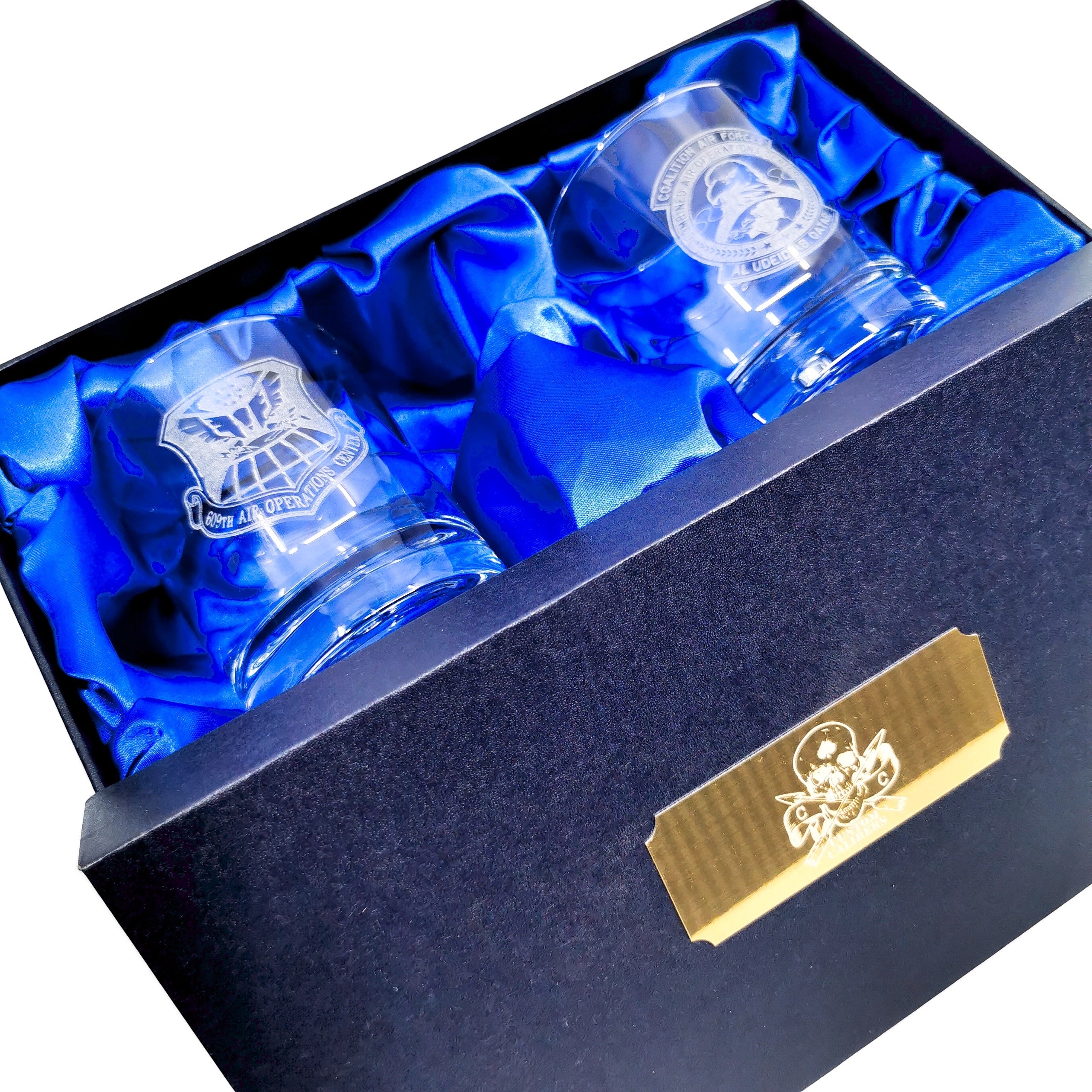 Personalised Military Whiskey Glass Set – Veterans Personalised Gifts – Custom Calibers