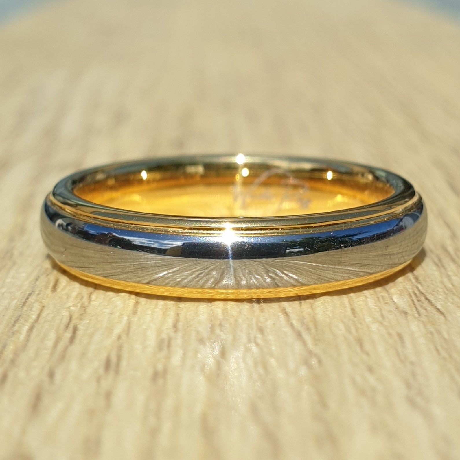 The Vulcan Mirror Tungsten Wonder Ring UK Z+5 / US 15 – Rock Solid Rings