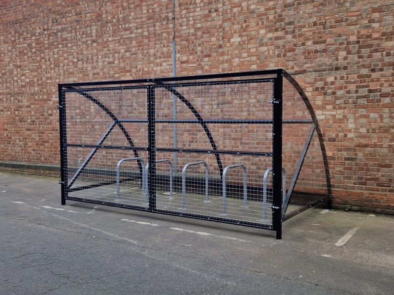 Canal Curved Bike Shelter – Perfect Space Saver For Bike Storage – Secure Cycle Store