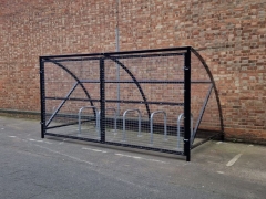 Canal Curved Bike Shelter – Perfect Space Saver For Bike Storage – Secure Cycle Store