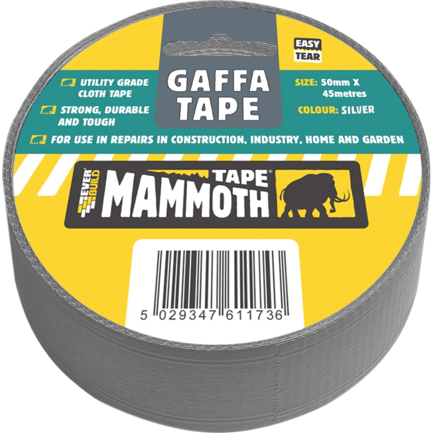 Everbuild Gaffa Tape 50mm X 45m Silver – Insulation Supplies Direct