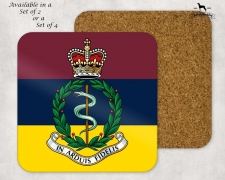 Ramc- Coaster Set – Set Of 2 – Royal Army Medical Corps – Crafty Black Dog
