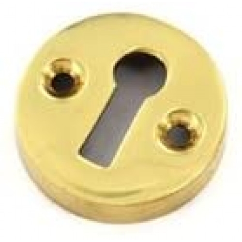 New Victorian Brass Open Escutcheon Key Hole Cover + Screws – My Door Handles