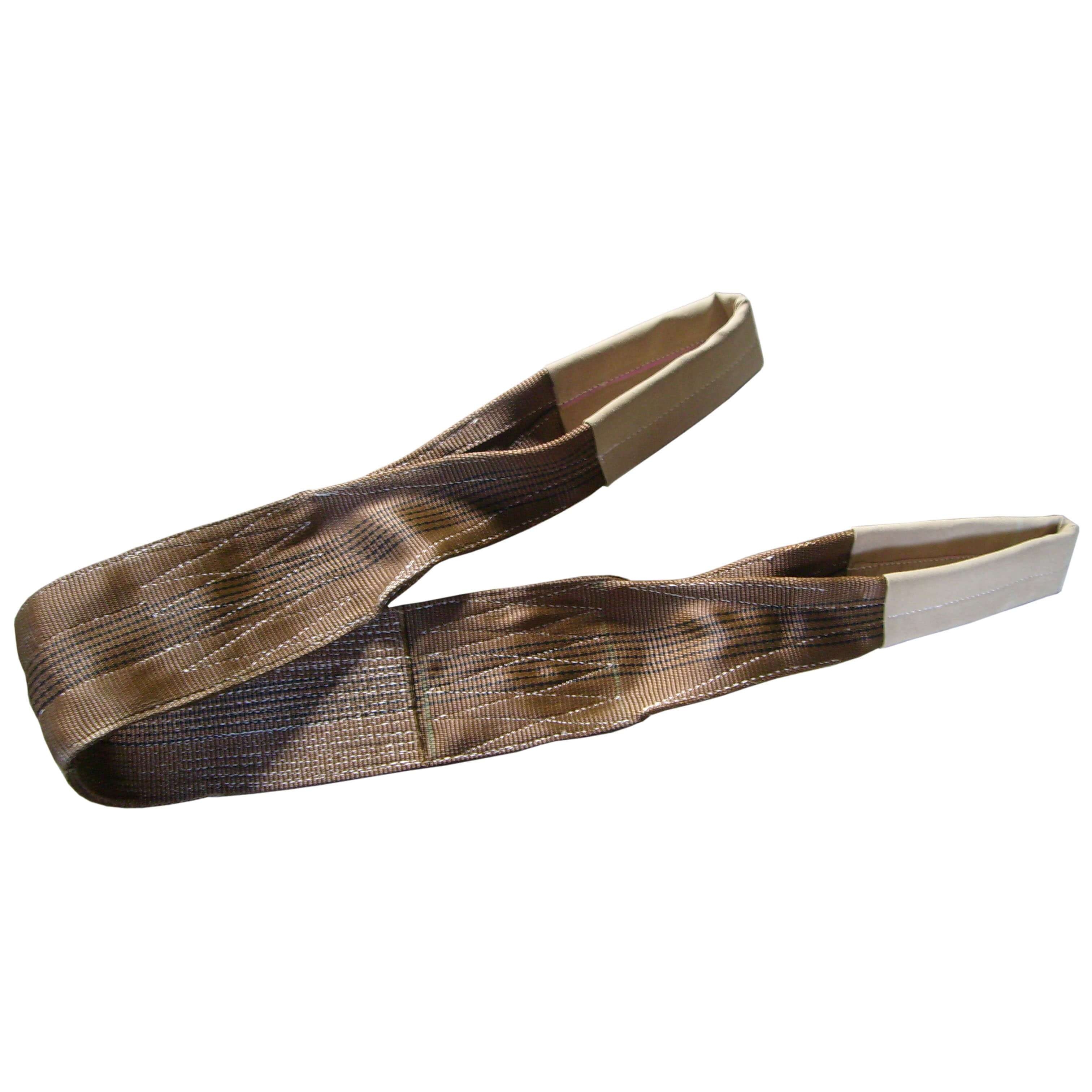 6 Tonne Duplex Flat Webbing Slings – Brown – Safety First Lifting