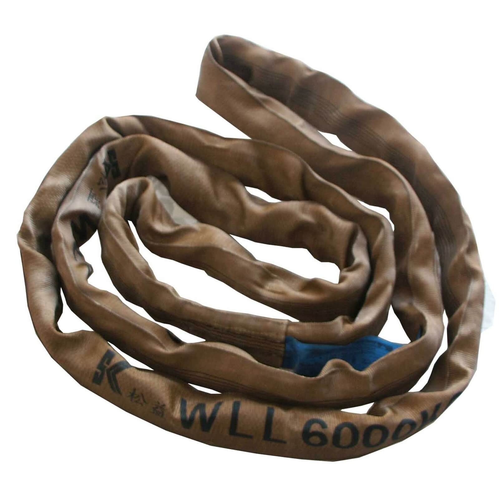 6 Tonne Round Slings – One Layer – Brown – Safety First Lifting