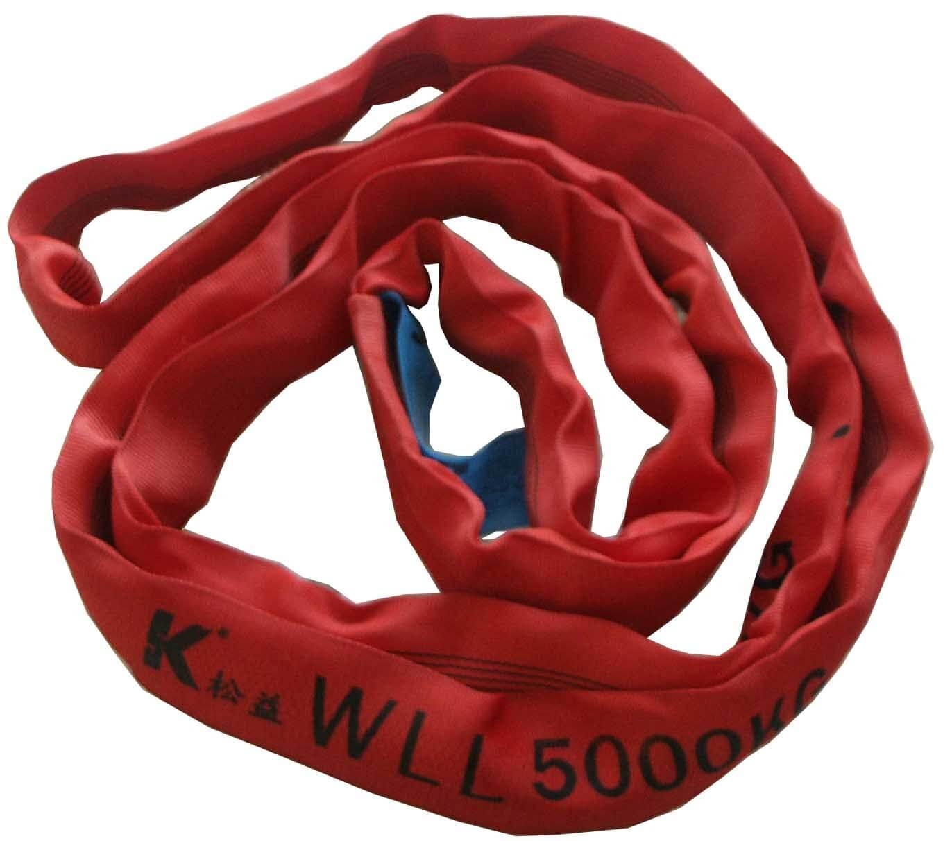 5 Tonne Round Slings – One Layer – Red – Safety First Lifting