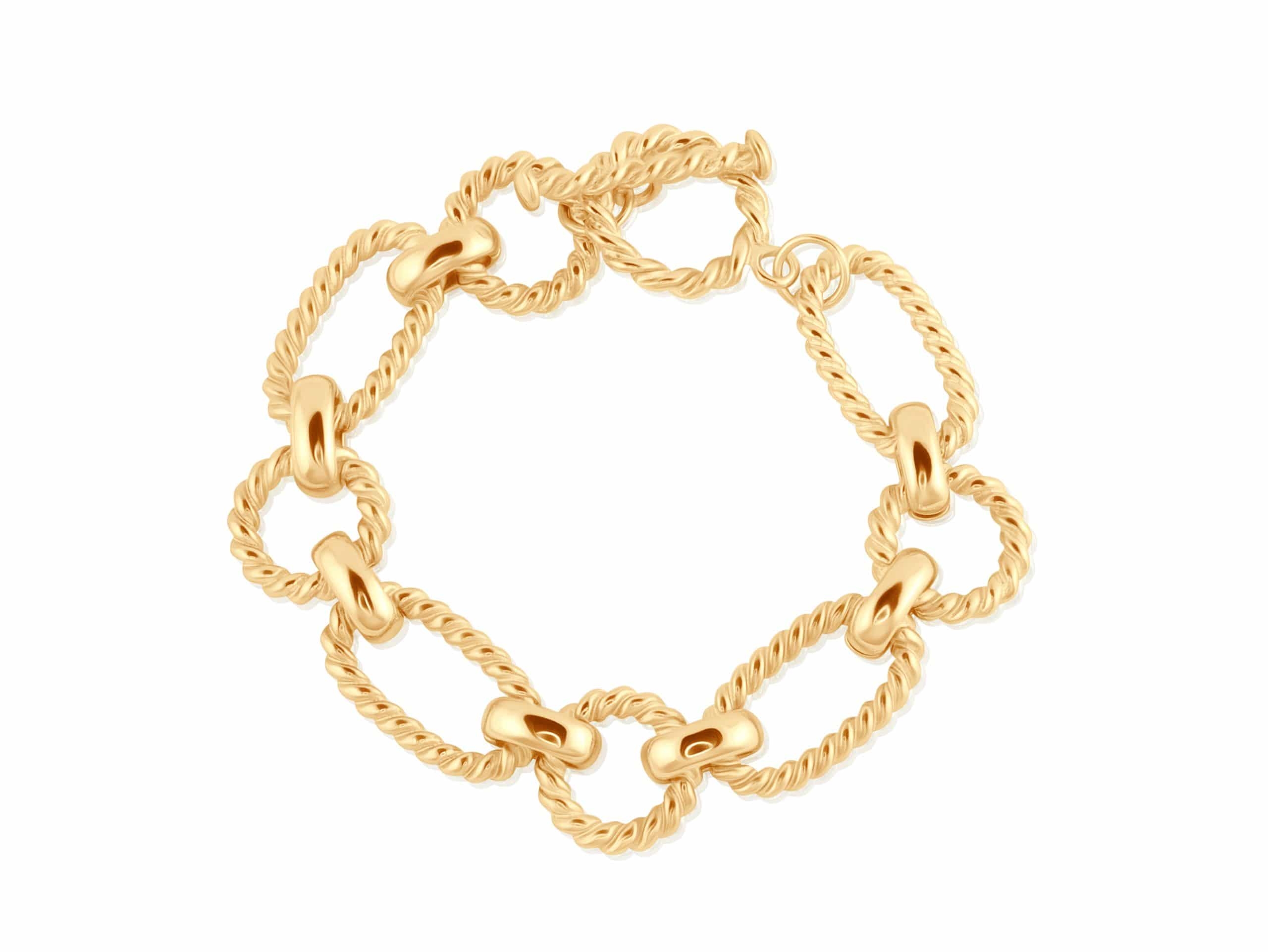 Rachel Statement Chunky Chain Bracelet in Gold – Big Metal London