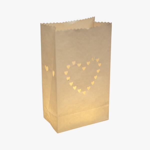 Pack Of 10 Paper Heart Lanterns – rex