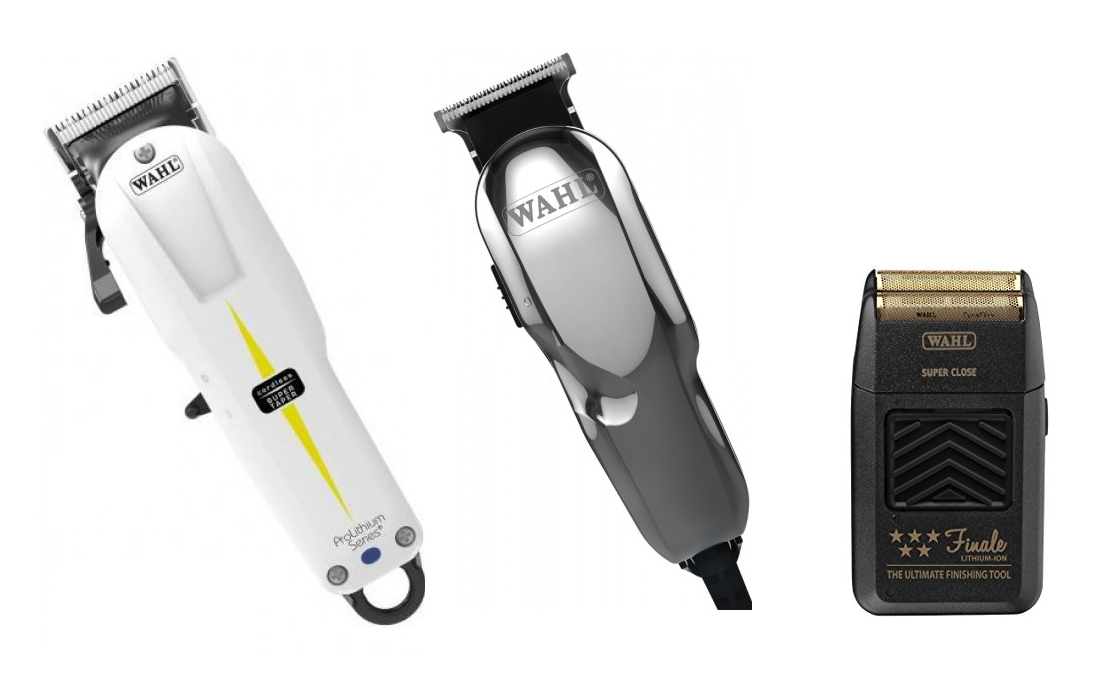Wahl Cordless Super Taper Clipper, Hero Academy Trimmer and Finale Shaver