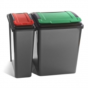 25lt & 50lt Recycling Bins with lift up lid – 25lt – Yellow – Saddlemasters – Waste & Recycling Bins – Saddlemasters Equestrian