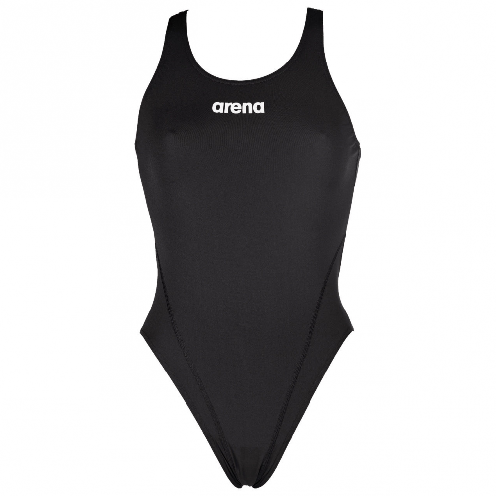 Womens Solid Swim Tech One Piece 36″ Black/Whit – Arena