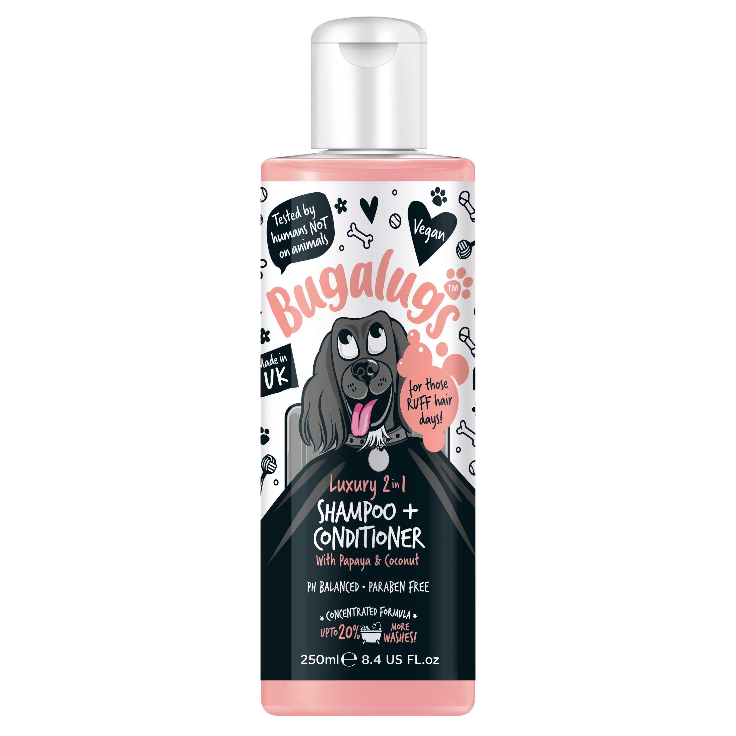 Bugalugs Luxury 2 in 1 Dog Shampoo & Conditioner – Paws N Co