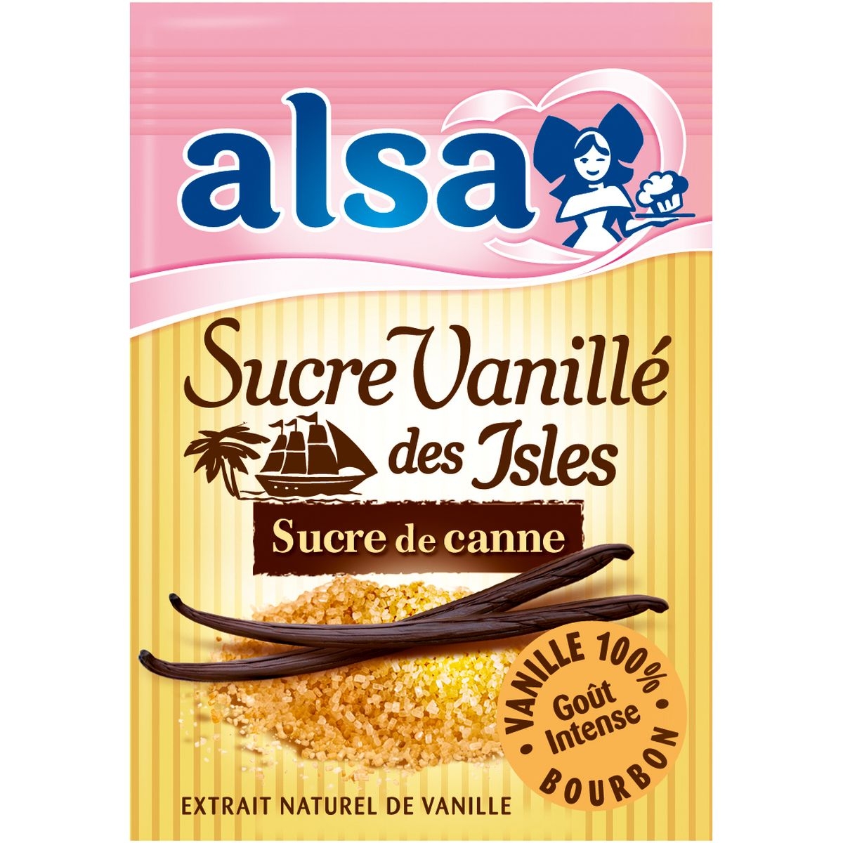 alsa vanilla extract ilesSucre vanillé des Iles x7- Sachets Vanilla sugar x 7, Alsa 7.5g x7 – Chanteroy – Le Vacherin Deli