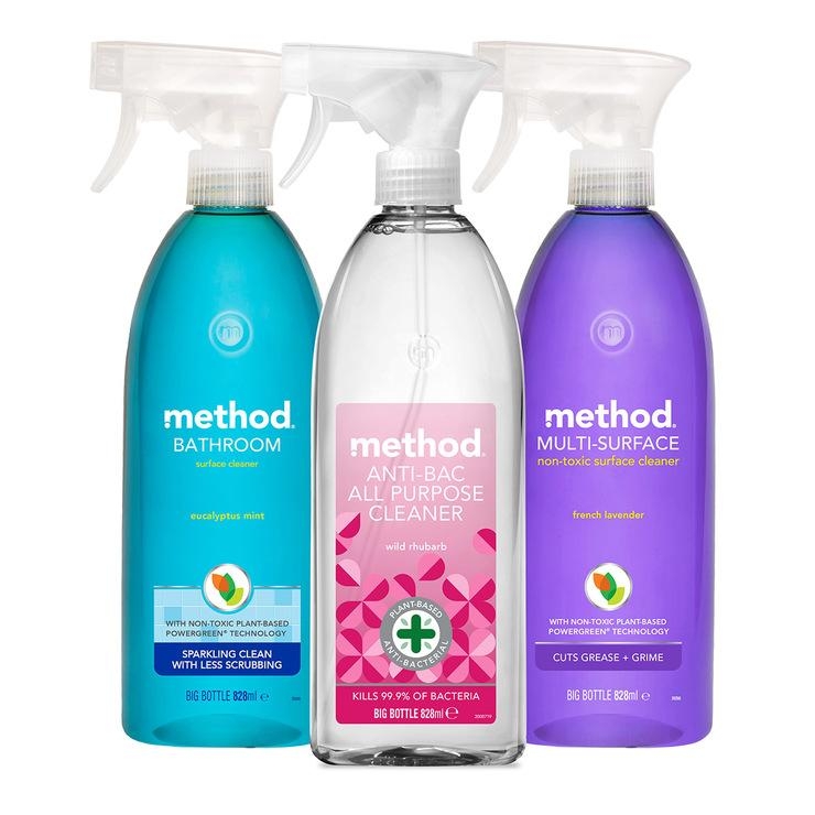 Method Mixed Pack Spray, 3 x 828ml – Chemicals – Spare And Square