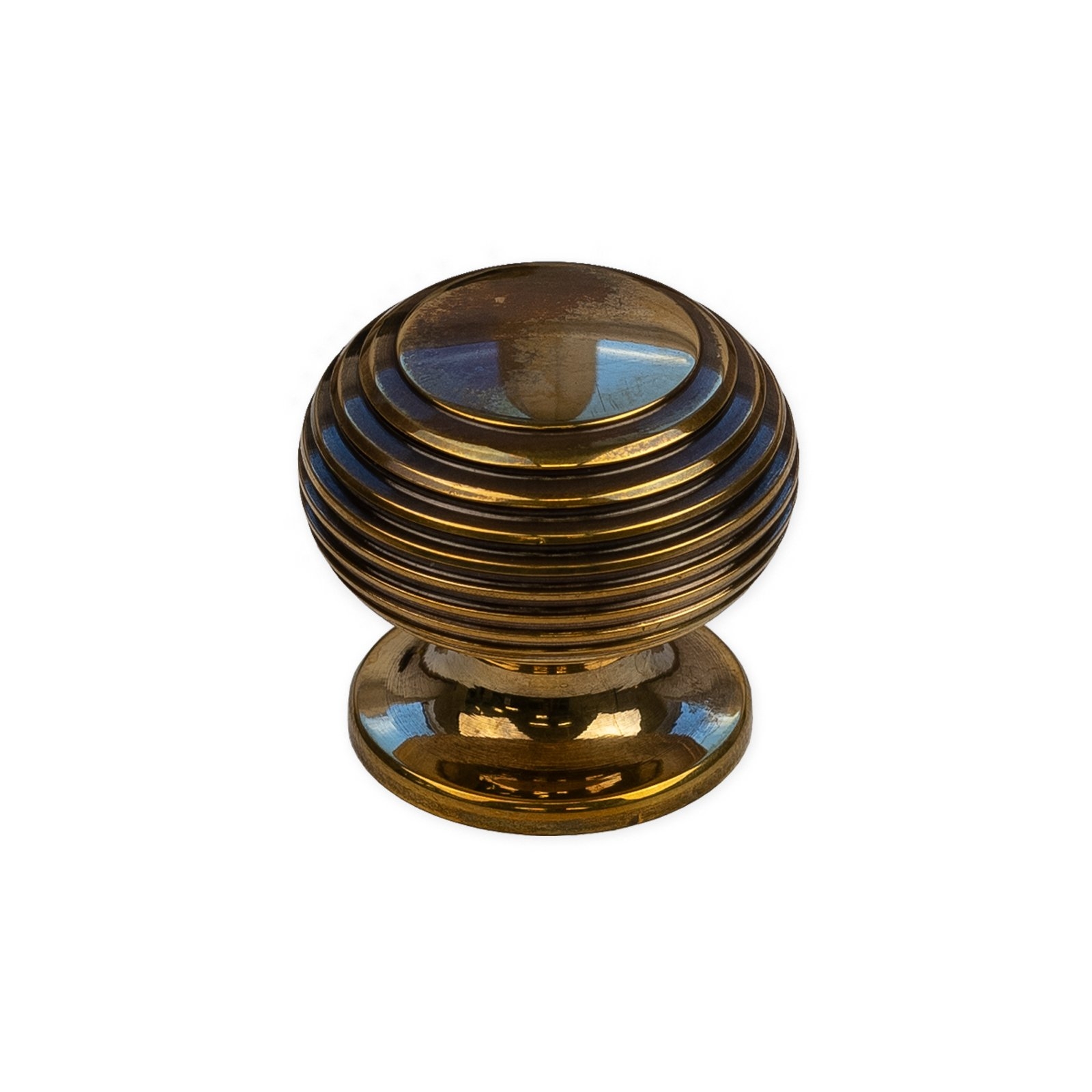 Beehive Cabinet Knobs Antique Brass
