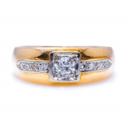 Art Deco, 14k Gold, Diamond Ring – Vintage Ring – Antique Ring Boutique