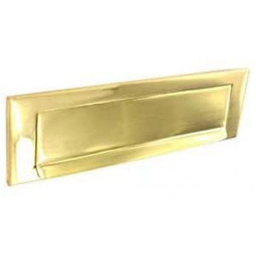 Polished Brass Victorian Style letterbox With fixings – My Door Handles