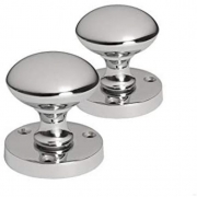 Chrome Mortice Sprung Door Knob Set Pack Pair – Golden Grace – My Door Handles