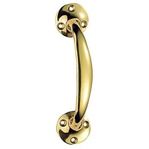 Bow Shaped Cupboard Cabinet Door Handle – 150mm (6 inch) – Polished Brass – Golden Grace – My Door Handles