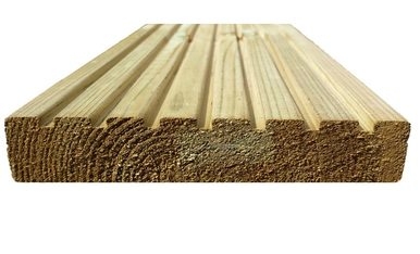Fulham Timber – Castle Groove Decking Board Softwood Treated 32mm x 150mm