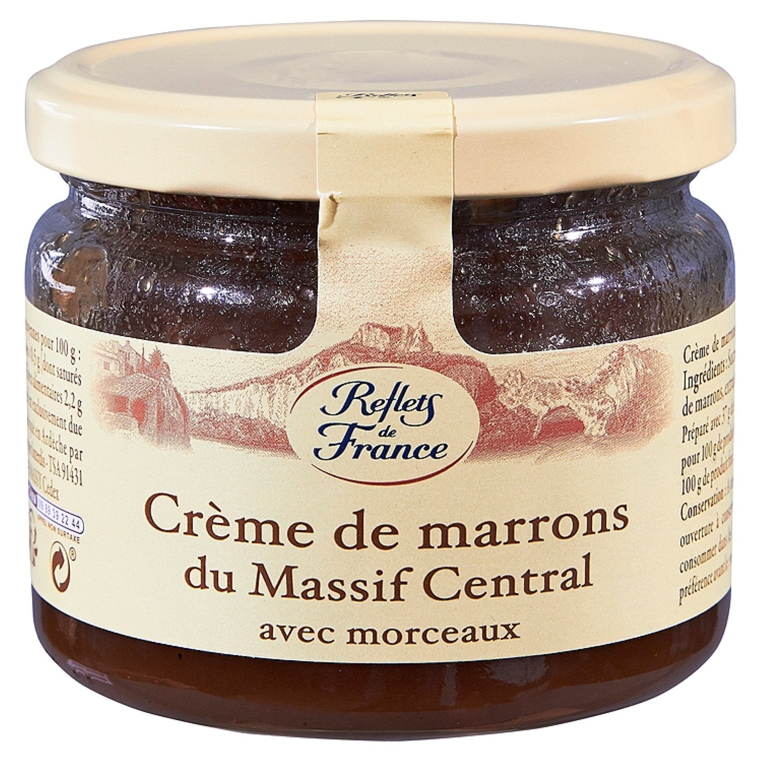 chestnut spread from ArdecheCrème de marrons d’Ardèche- Chestnut spread from Ardèche – Reflets de France, 325g – Chanteroy – Le Vacherin Deli