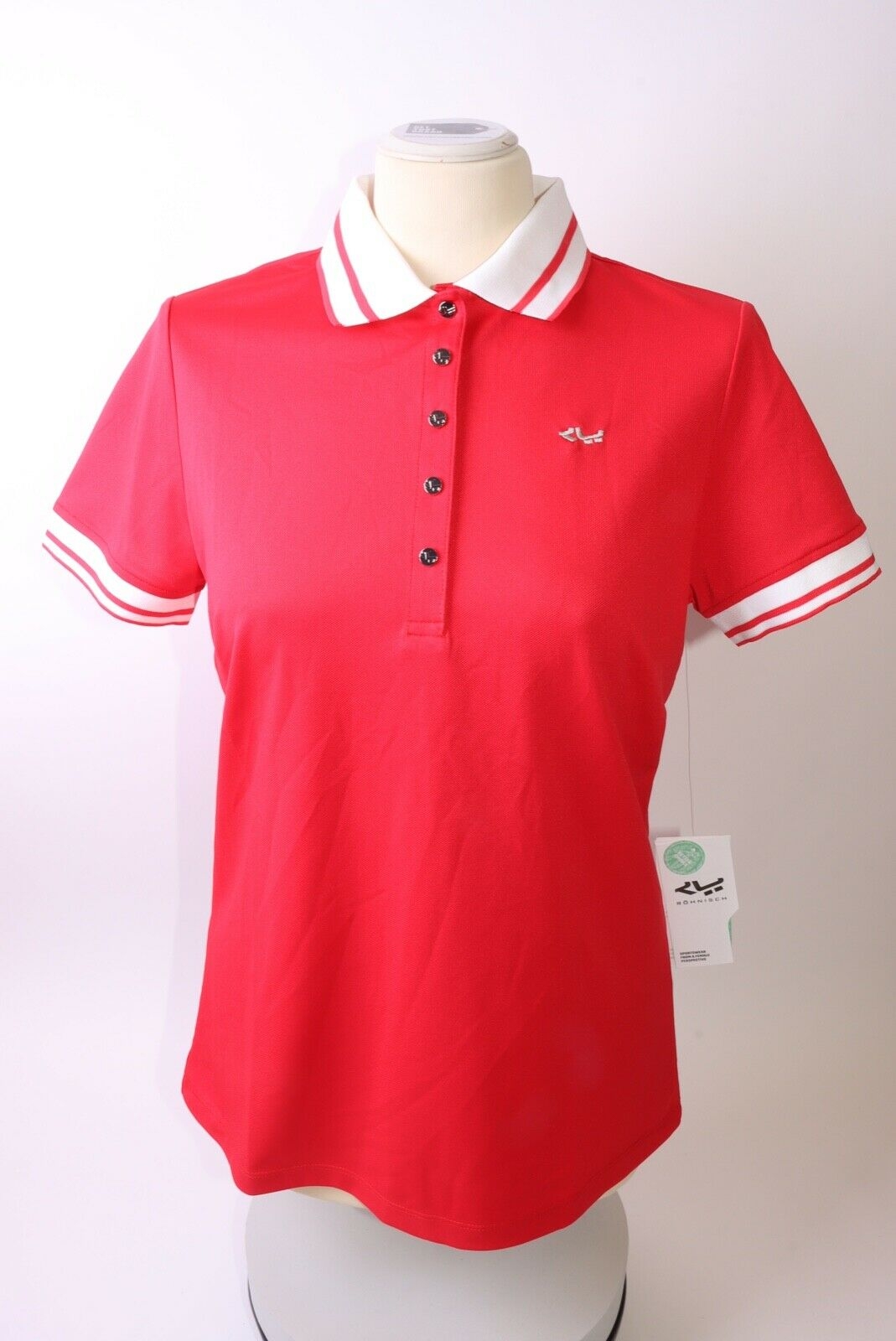 Rohnisch Ladies Pim Polo Shirt – M – Red – Get That Brand