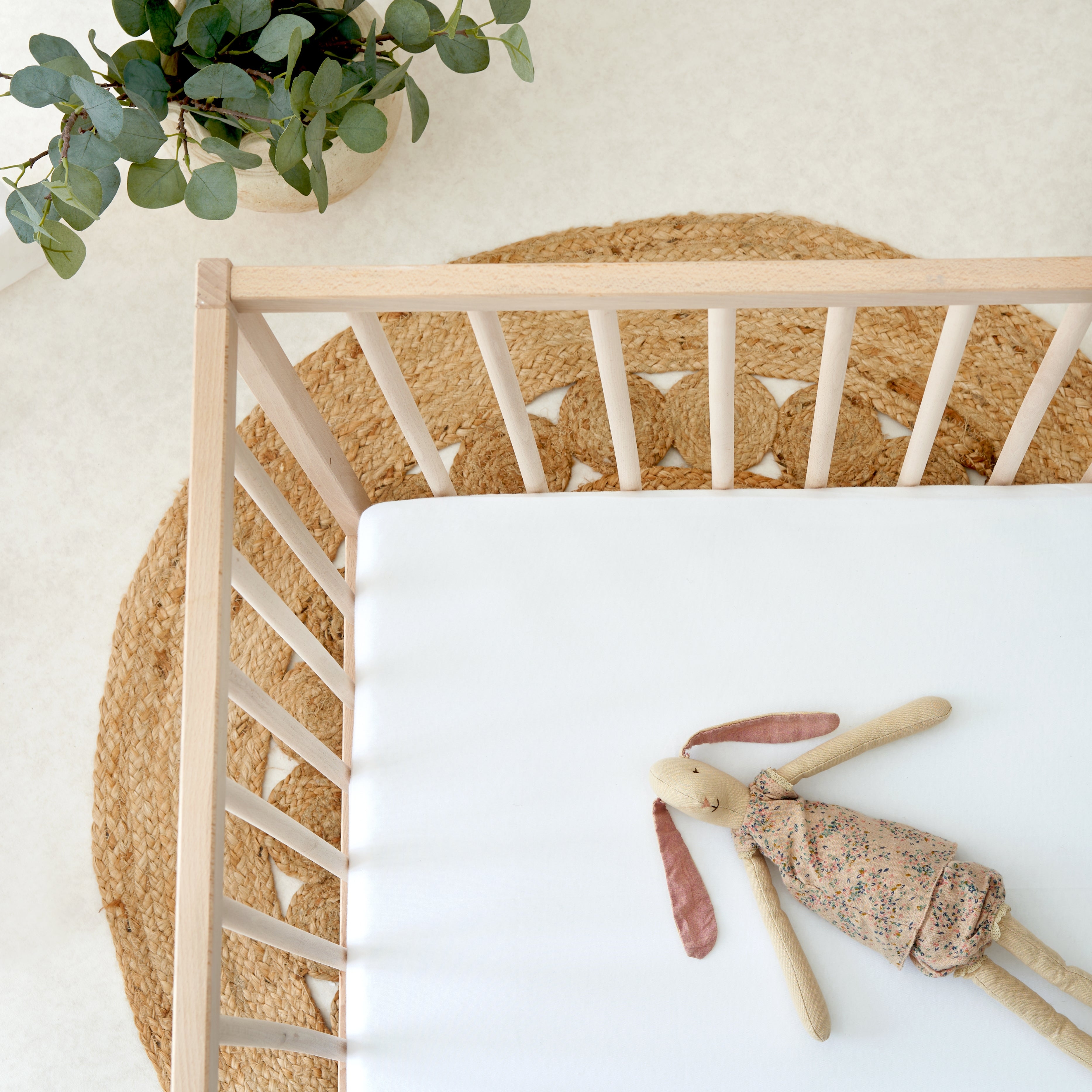 Premium Quality Organic 100% Cotton Fitted Sheet – 120 x 60cm, 120 x 60cm – The Tiny Bed Company