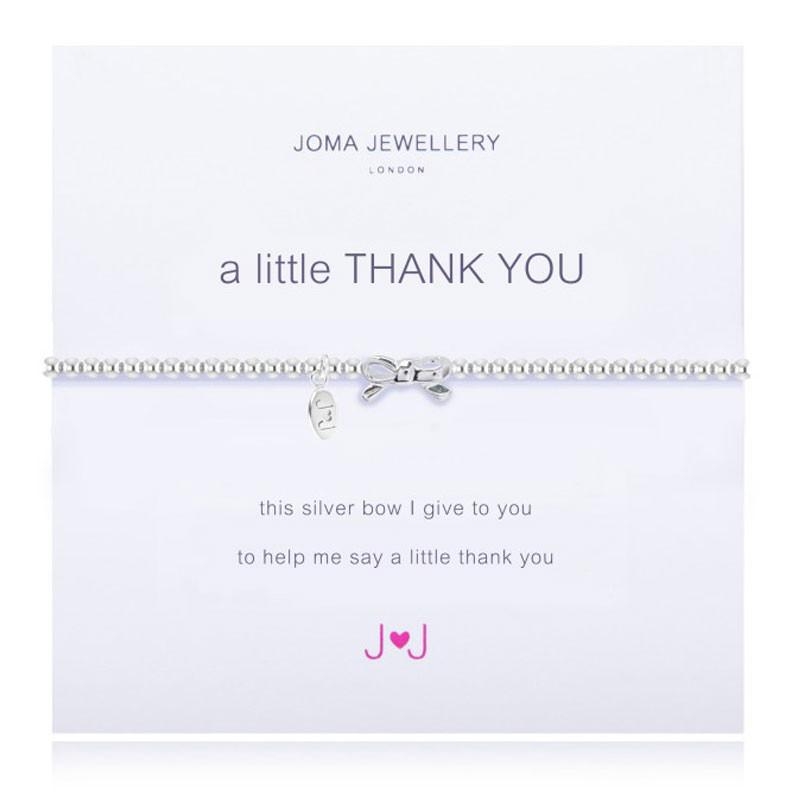 Joma A Little Thank You Bracelet In Silver