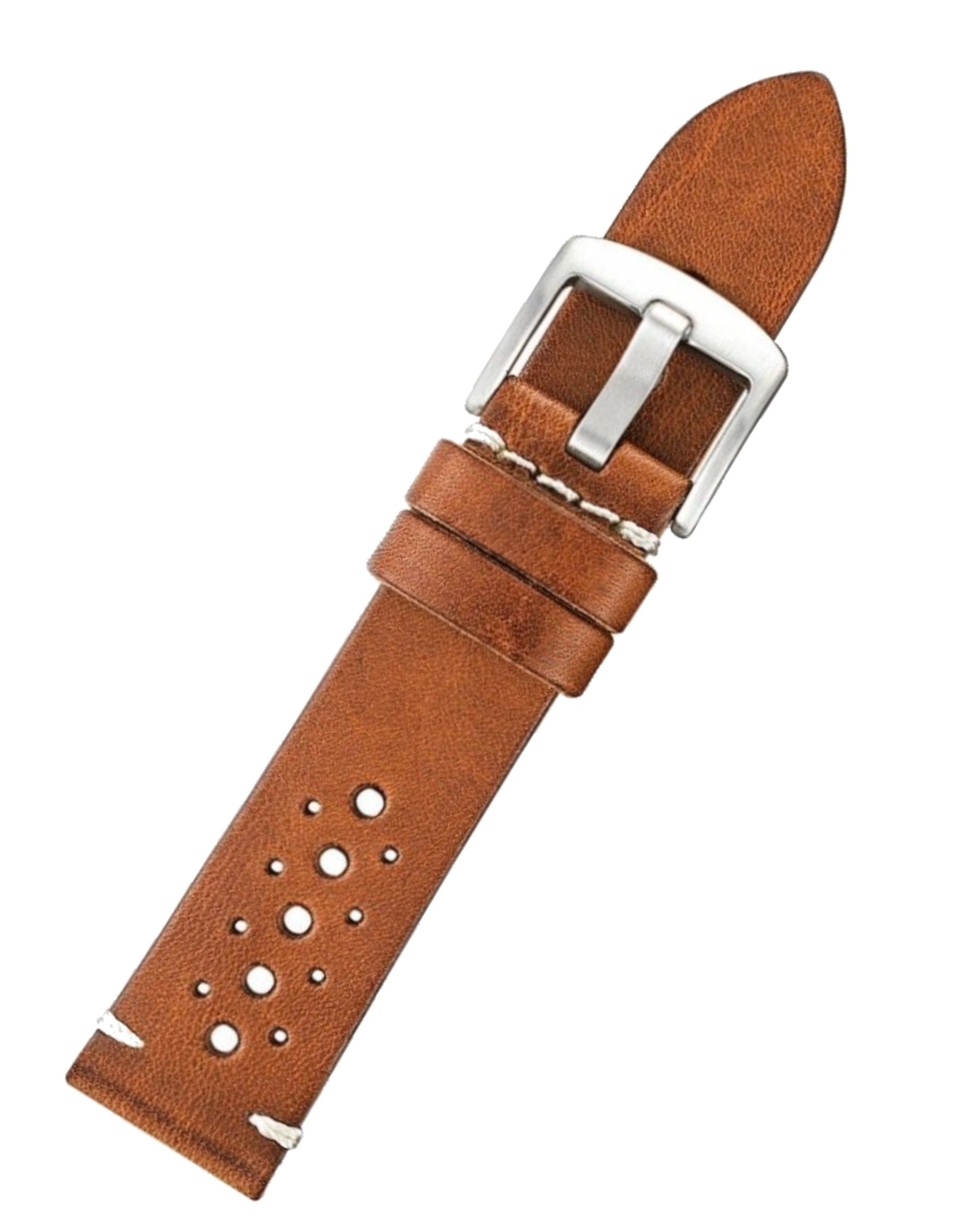 Vintage Rally Leather Watch Band Tan- 20mm – Strapped For Time