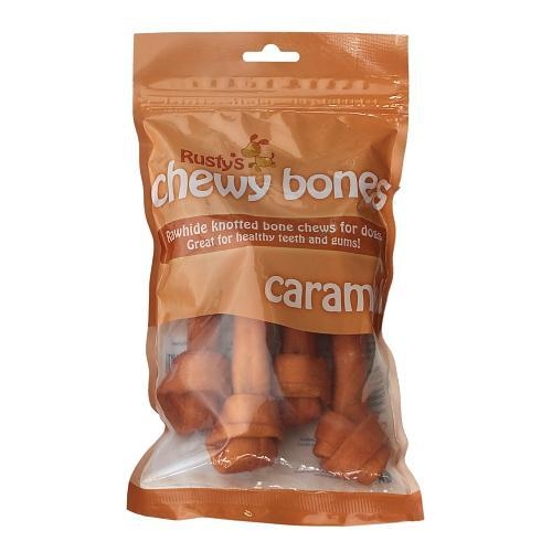 Petface Rustys Caramel Chewy Bones 4 pack