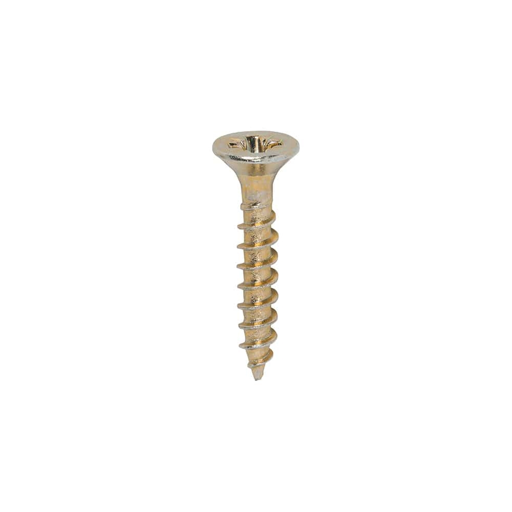 Timco – Classic Screw PZ2 CSK Yellow Passivated 3.5 x 20 – box of 200
