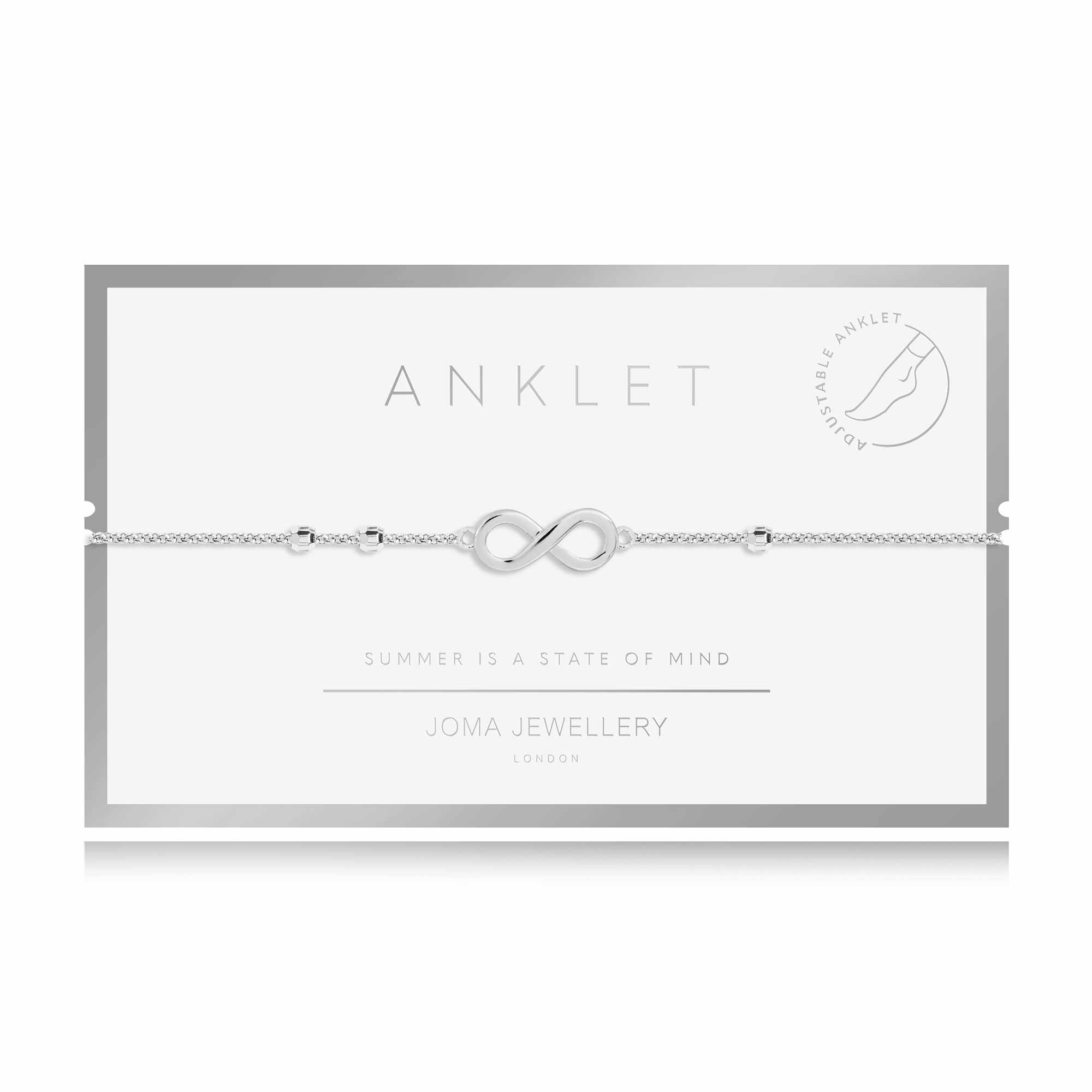 Joma Anklet – Silver Infinity