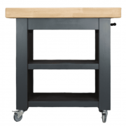 36 Inch Port Royal Butchers Block Kitchen Island (1) – With Wheels – 36×18 inches (92x46cm) – Captain’s Craftworks