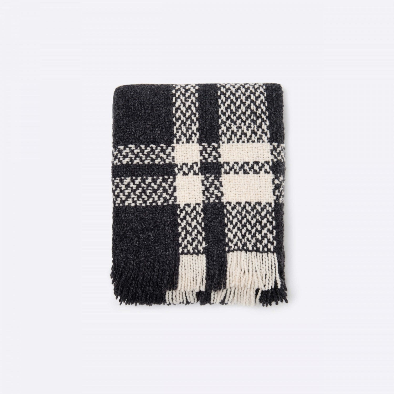 Grace Blanket Black White Check – Aessai