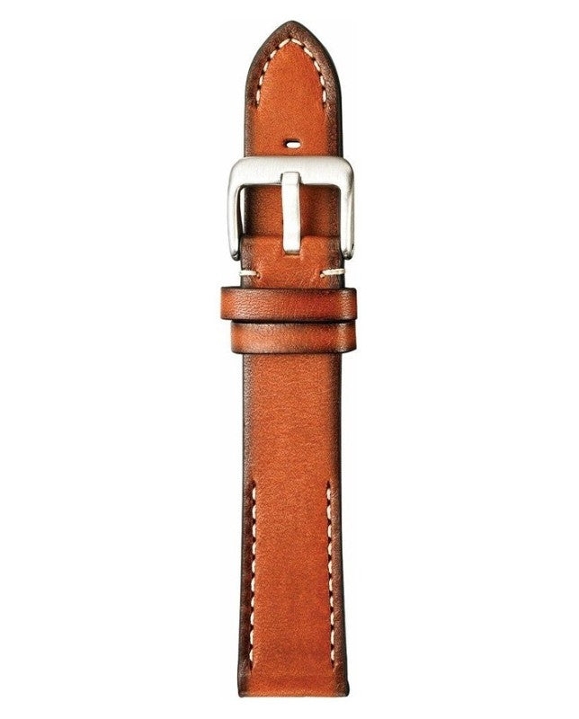 Hand Painted Vintage Leather Watch Band Cognac- 22mm – Strapped For Time