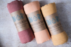 Buy Bamboo Cotton Baby Swaddles Online | UK | Inoby Peach