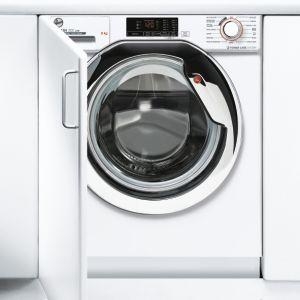 Hoover HBWS58D1ACE-80 Integrated 8kg Washing Machine- White with Chrome Door