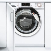 Hoover HBWS59D1ACE-80 Integrated 9kg Washing Machine-White with Chrome Door