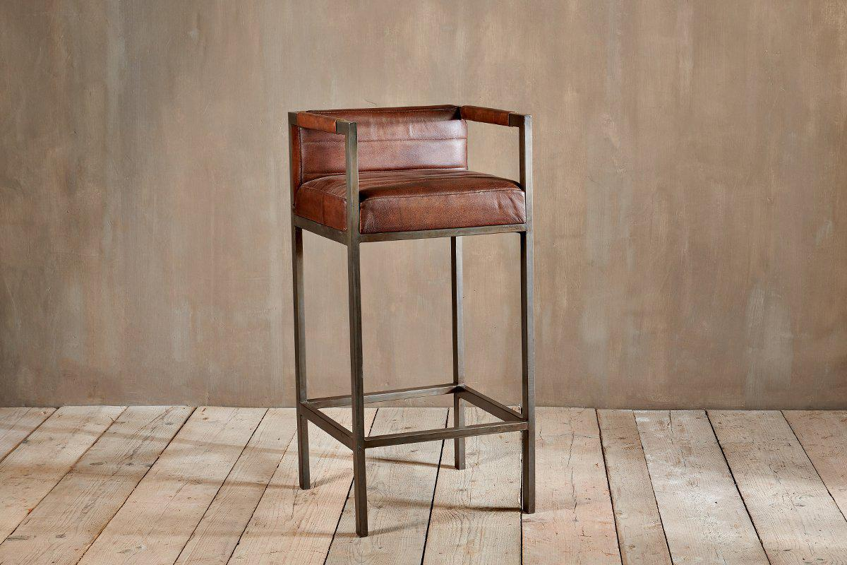Wamma Leather Bar Chair – Bar Stools – Acumen Collection – Bar Stools – Acumen Collection