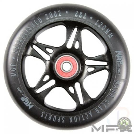 MGP MFX Fuse Scooter Wheels 120mm Black/Silver – Ripped Knees