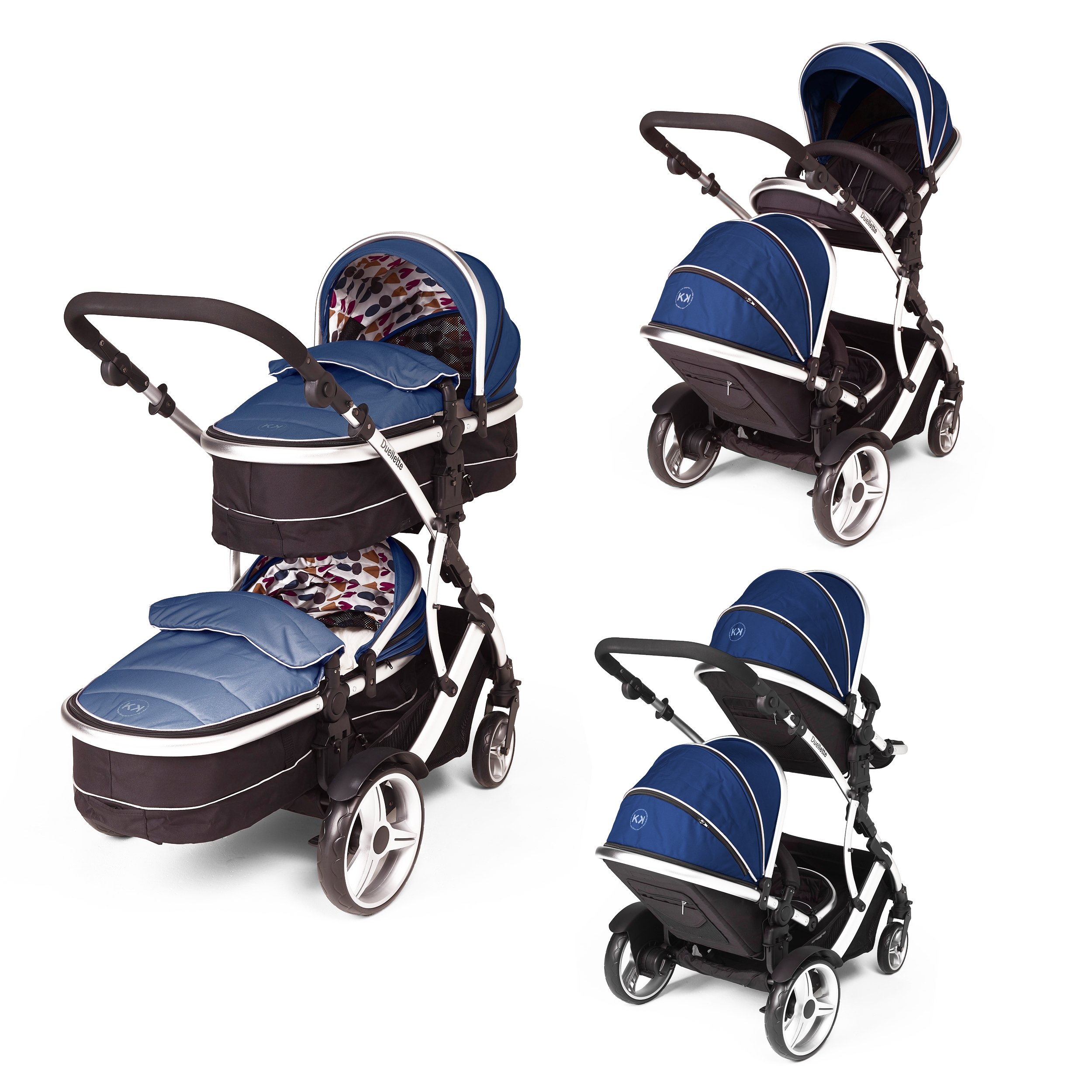 Buy Now Pay Later Kids kargo Duellette Twins Double Pushchair