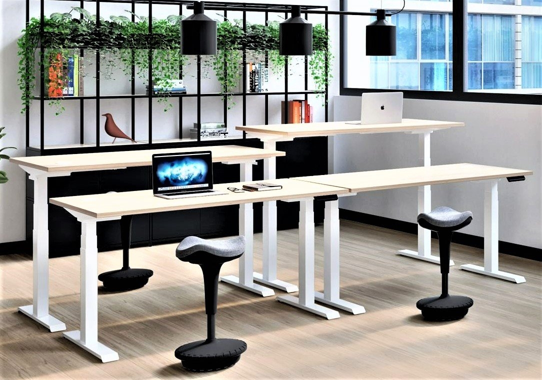 4 Desk Bundle 1600mm x 800mm Tops – Up Standesk